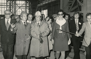  Јосип Броз Тито приликом посете железари у Сиску, 20. септембар 1975